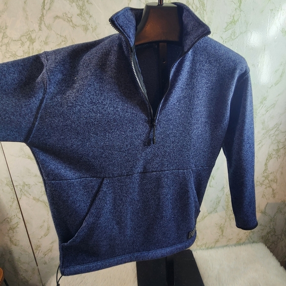 PINK Victoria's Secret Blue 1/4 Zip Top - Picture 6 of 11